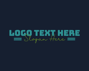 Wordmark - Cool Neon Business logo design