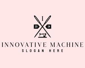 Sewing Machine Seamstress logo design