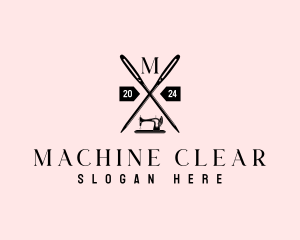 Sewing Machine Seamstress logo design