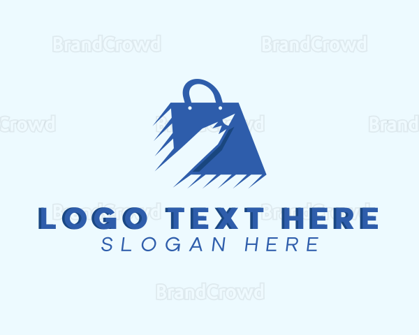 Pencil Retail Shopping Bag Logo