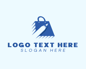 Merchant - Pencil Retail Shopping Bag logo design