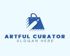 Pencil Retail Shopping Bag logo design