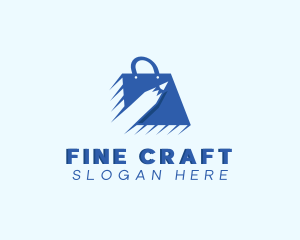 Pencil Retail Shopping Bag logo design