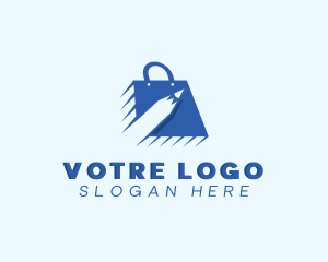 Shopping - Pencil Retail Shopping Bag logo design