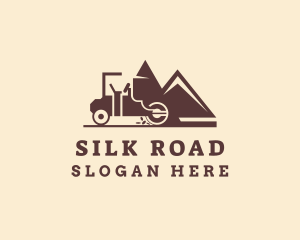 Mountain Road Roller Machine logo design