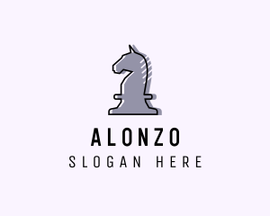 Chess Piece Horse Knight logo design