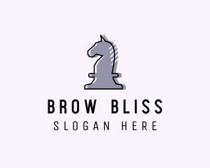 Chess Piece Horse Knight logo design