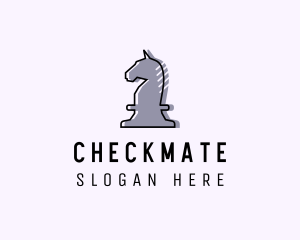 Chess Piece Horse Knight logo design