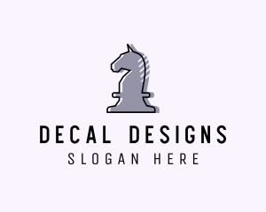 Chess Piece Horse Knight logo design