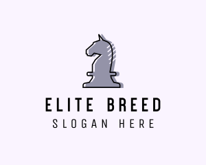 Chess Piece Horse Knight logo design