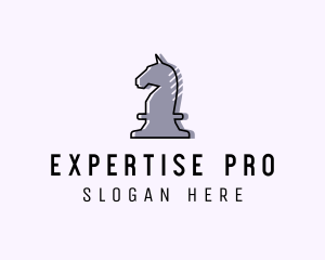 Chess Piece Horse Knight logo design