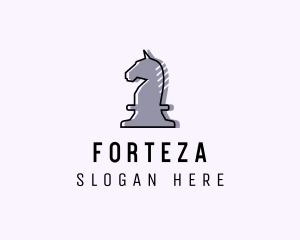 Chess Piece Horse Knight logo design