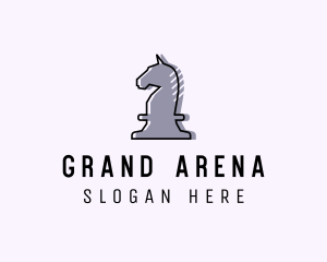 Chess Piece Horse Knight logo design