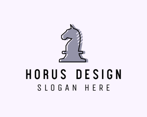 Chess Piece Horse Knight logo design