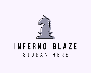 Chess Piece Horse Knight logo design