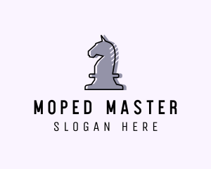 Chess Piece Horse Knight logo design