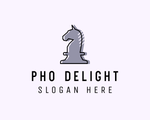 Chess Piece Horse Knight logo design