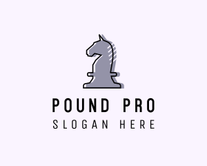 Chess Piece Horse Knight logo design