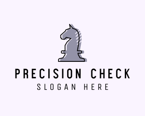 Chess Piece Horse Knight logo design