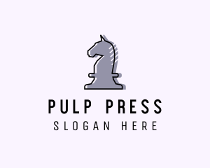 Chess Piece Horse Knight logo design