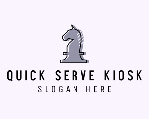 Chess Piece Horse Knight logo design