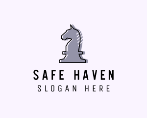 Chess Piece Horse Knight logo design