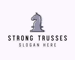 Chess Piece Horse Knight logo design