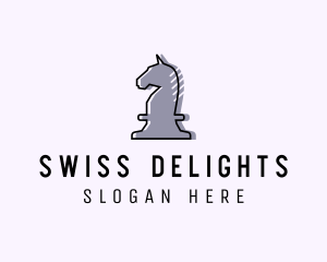 Chess Piece Horse Knight logo design