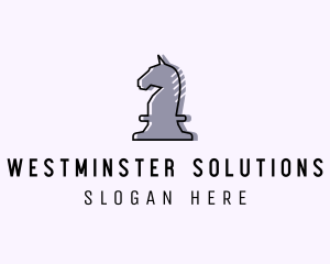 Chess Piece Horse Knight logo design