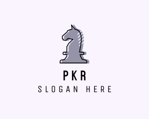 Chess Piece Horse Knight logo design