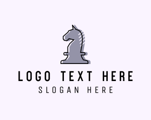 Designer - Chess Piece Horse Knight logo design