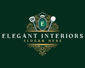 Elegant Restaurant Cuisine logo design