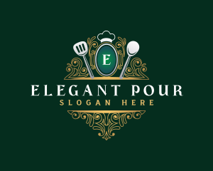 Elegant Restaurant Cuisine logo design