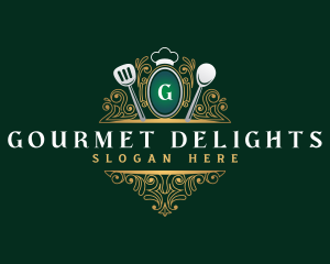 Elegant Restaurant Cuisine logo design