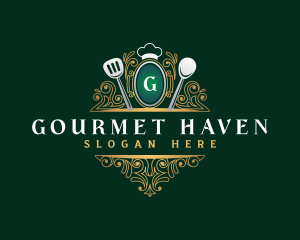 Elegant Restaurant Cuisine logo design