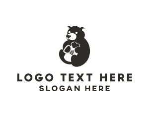 Negative Space - Wild Bear Beverage logo design