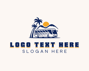 Road Trip - Bus Shuttle Transportation logo design