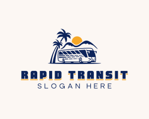 Bus Shuttle Transportation logo design