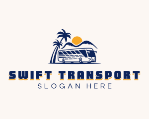 Bus Shuttle Transportation logo design