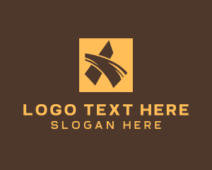 Swoosh - Digital Tech Letter X logo design