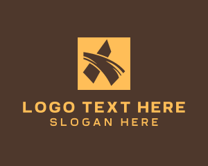 Negative Space - Digital Tech Letter X logo design