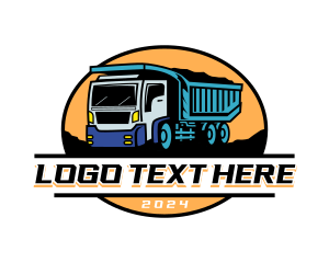 Industrial - Dump Truck Transportation logo design