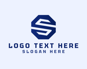 Code - Geometric Business Letter S logo design