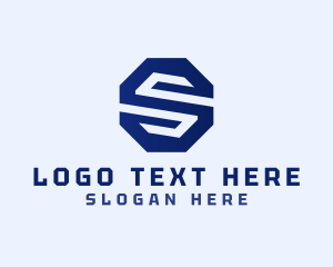 Octagon - Geometric Business Letter S logo design