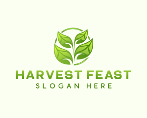 Natural Gardening Leaf logo design