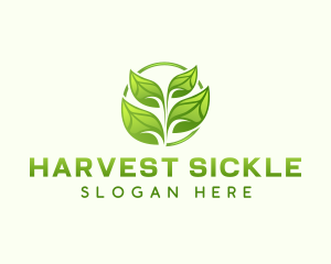 Natural Gardening Leaf logo design