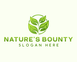 Natural Gardening Leaf logo design