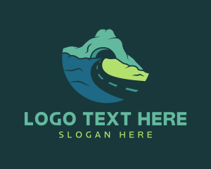 Scenic - Highway Road Tunnel logo design