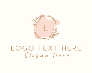 Letter - Nature Spa Wreath logo design