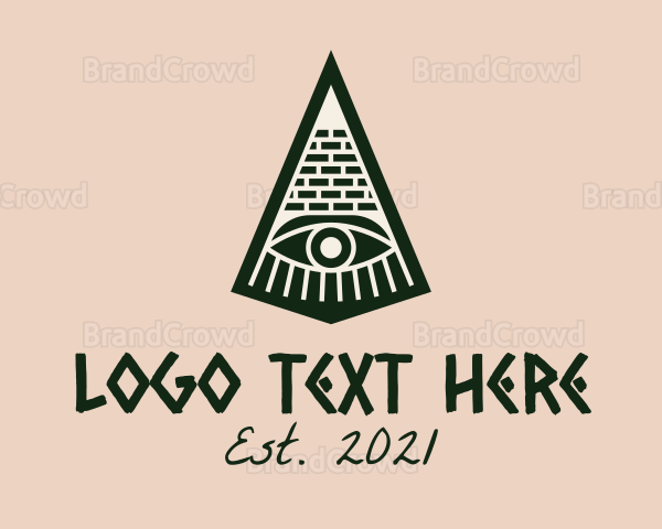 Aztec Pyramid Eye Logo